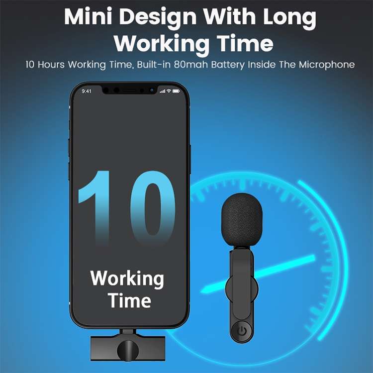 EP033T USB-C / Type-C Interface Lavalier Wireless Radio Microphone