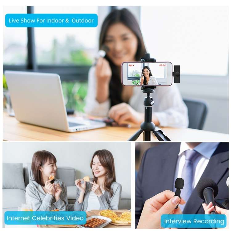 EP033T 8 Pin Interface Lavalier Wireless Radio Microphone