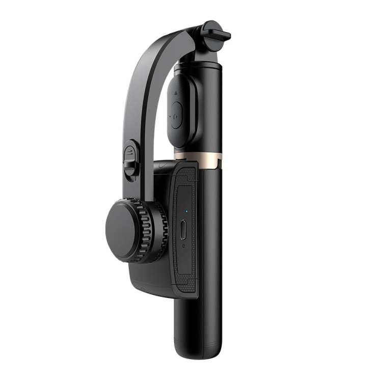 Q08 Gimbal Stabilizer Bluetooth Remote Control Tripod Selfie Stick, Q08 (Black)