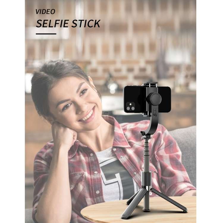 L08 Adjustable Gimbal Stabilize Bluetooth Self-timer Pole Tripod Selfie Stick