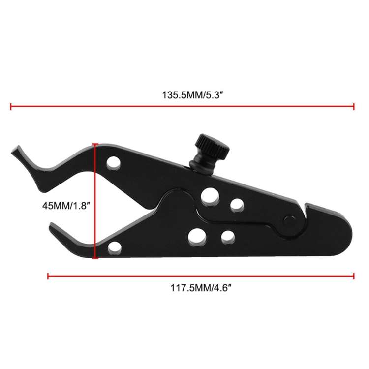 MB-OT312-BK Universal Motorcycle Modified Aluminum Throttle Control Clip Auxiliary Handle Fixed C...