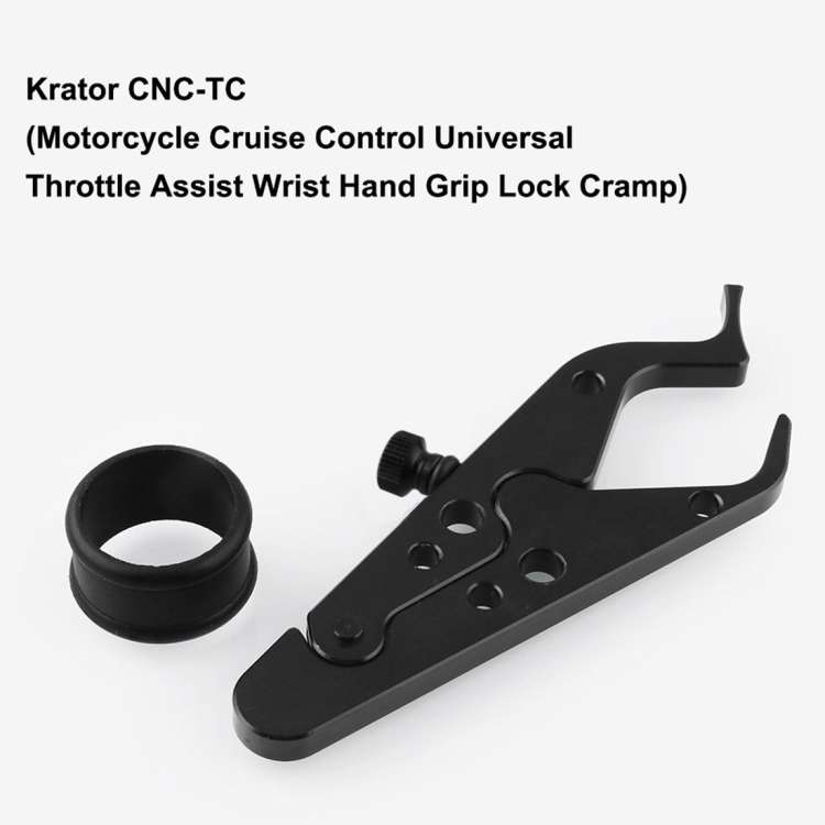 MB-OT312-BK Universal Motorcycle Modified Aluminum Throttle Control Clip Auxiliary Handle Fixed C...