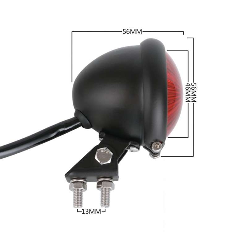 Speedpark 12V Motorcycle Modified Tail Light Brake Light for Harley, For Harley(Black), For Harle...