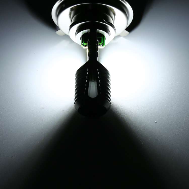 BA20D DC12V / 7.4W Motorcycle LED Headlight with 24LEDs SMD-3030 Lamp Beads, BA20D Style 2 (White...