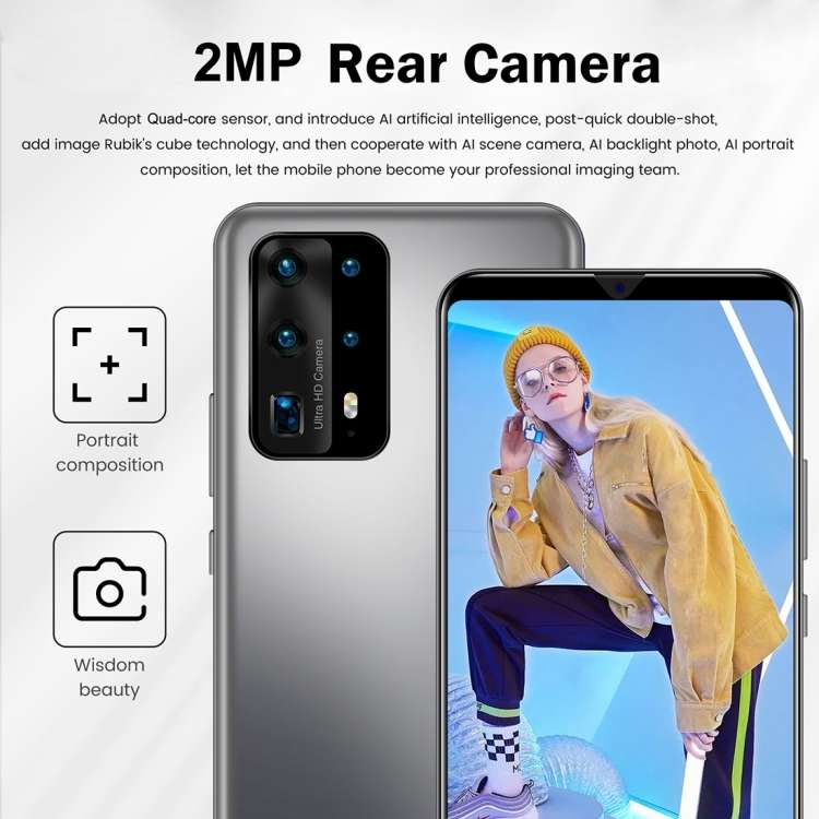 Face Identification, Android 5.1 MTK6580 Quad Core, Network: 3G, P45 Pro+