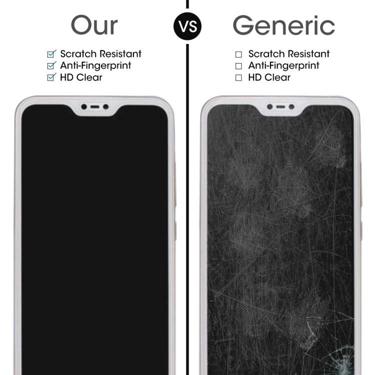 0.26mm 9H 2.5D Tempered Glass Film for Xiaomi Redmi 6 Pro / Mi A2 Lite
