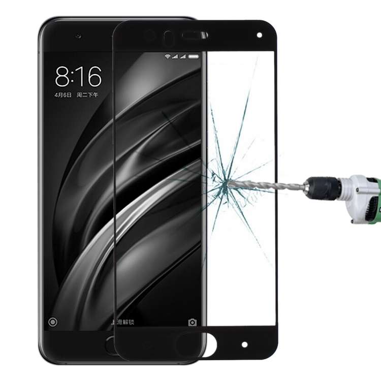 For Xiaomi  Mi 6 0.33mm 9H Surface Hardness Silk-screen Full Screen Tempered Glass Screen Protect...