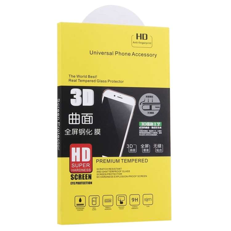 Surface hardness 0.3mm 9H 3D full-screen toughened glass film for huawei Mate 20 Lite