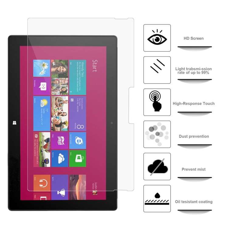2 PCS 3H Professional Paper Textured Screen Film Pencil Sketch Film for Microsoft Surface Pro 4 /...
