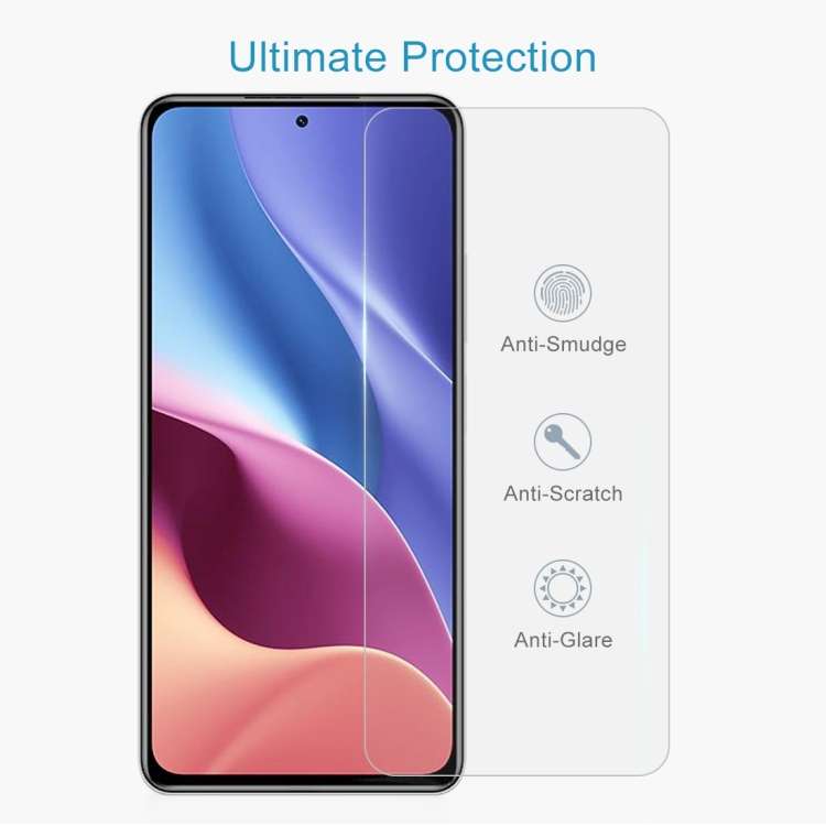 For Xiaomi Redmi K40 5G 0.26mm 9H Surface Hardness 2.5D Explosion-proof Tempered Glass Half Scree...