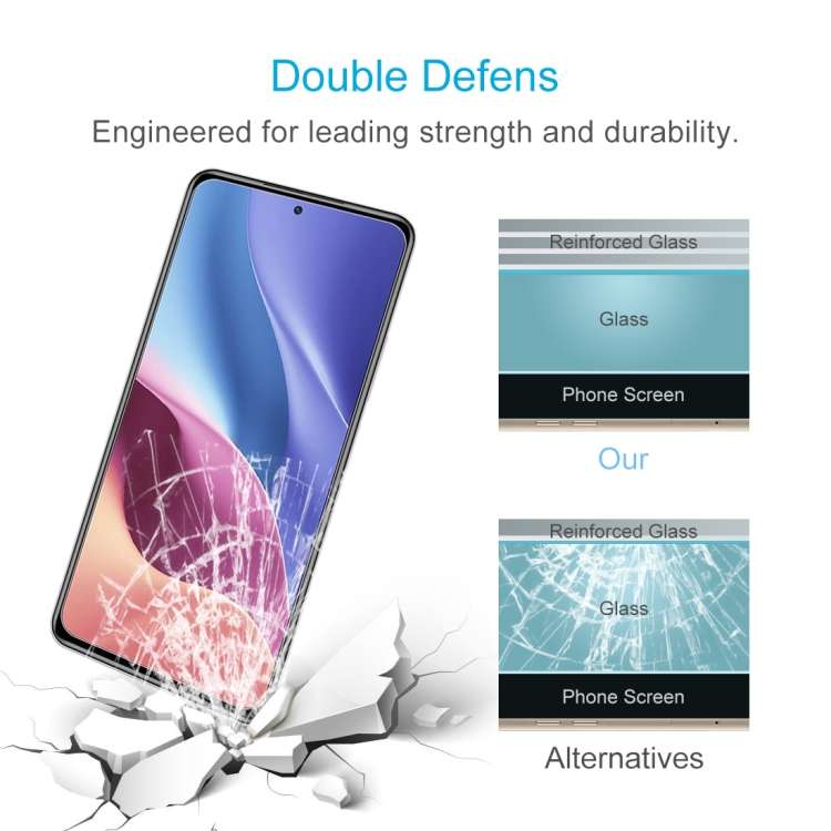 For Xiaomi Redmi K40 5G 0.26mm 9H Surface Hardness 2.5D Explosion-proof Tempered Glass Half Scree...
