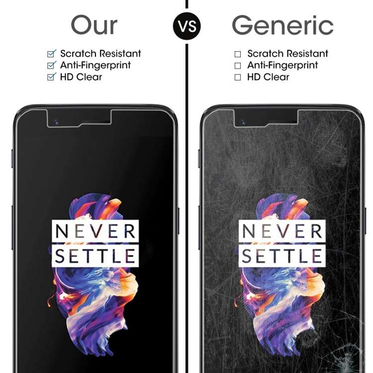 For OnePlus 5 0.3mm 9H Surface Hardness 2.5D Explosion-proof Non-full Screen Tempered Glass Scree...