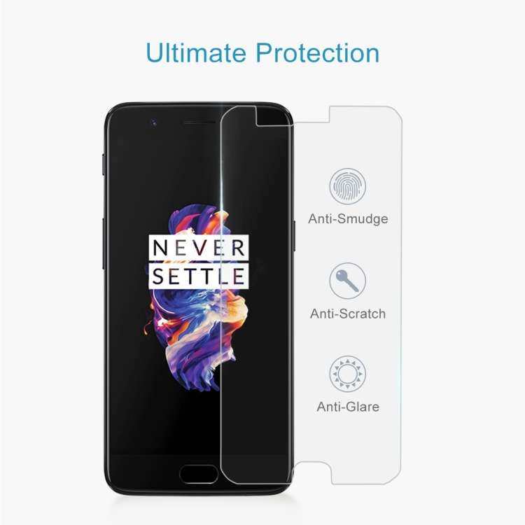 For OnePlus 5 0.3mm 9H Surface Hardness 2.5D Explosion-proof Non-full Screen Tempered Glass Scree...