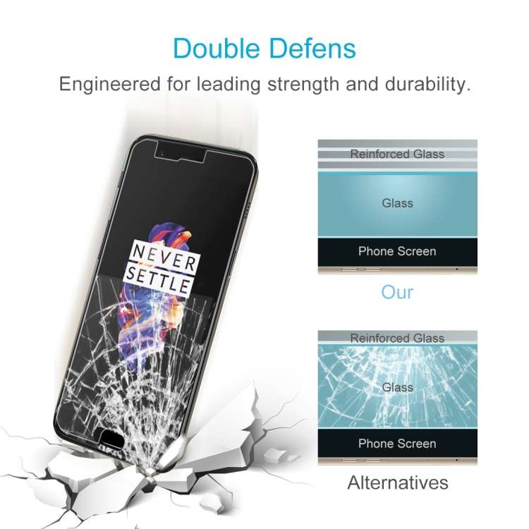 For OnePlus 5 0.3mm 9H Surface Hardness 2.5D Explosion-proof Non-full Screen Tempered Glass Scree...
