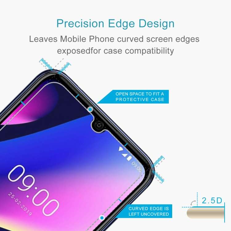 0.26mm 9H 2.5D Tempered Glass Film for Wiko View3