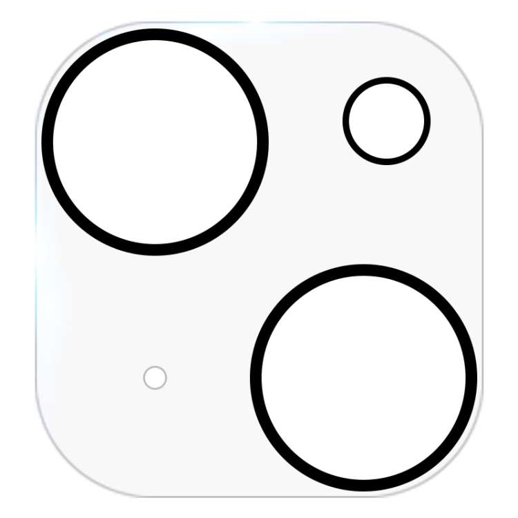For iPhone 13 mini 50pcs HD Anti-glare Rear Camera Lens Protector Tempered Glass Film