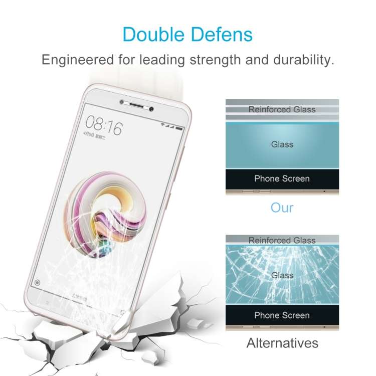 For Xiaomi Redmi 5A 0.26mm 9H Surface Hardness 2.5D Curved Edge Tempered Glass Screen Protector, ...