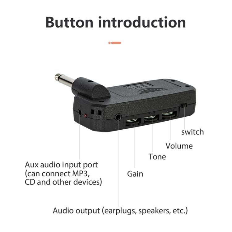 JOYO JA-03 Lead Distortion Mini Portable Electric Guitar Effector