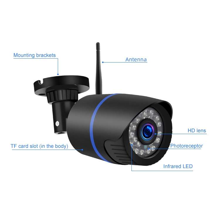 Q4 2.0 Million Pixels 1080P HD Wireless IP Camera, Support Motion Detection &amp; Two-way Audio &...