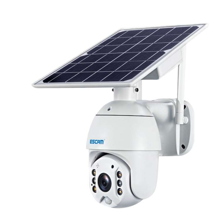 ESCAM QF480 US Version HD 1080P IP66 Waterproof 4G Solar Panel PT IP Camera without Battery, Supp...