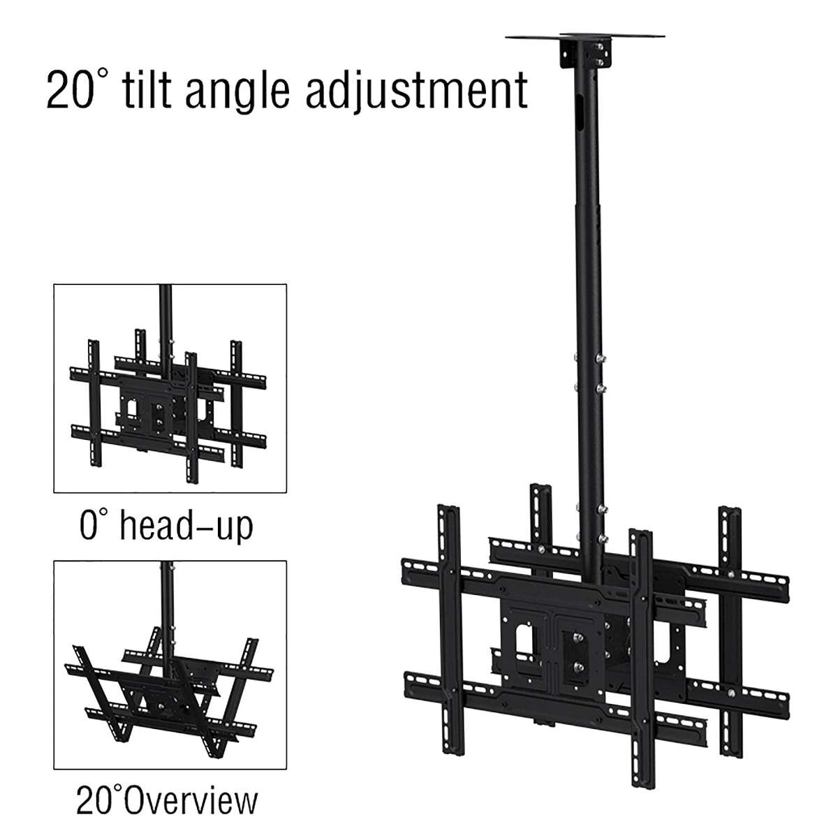T590-15 Double Panel Ceiling Mount 32-65 TV Bracket