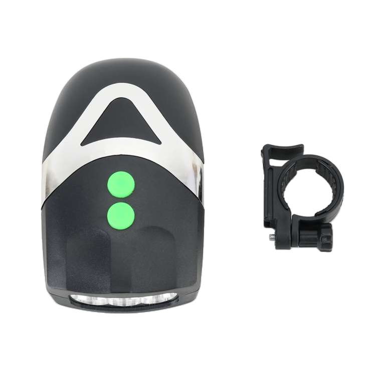Mountain Bike Headlight Horn LED Flashlight Bicycle Electric Horn, with Light