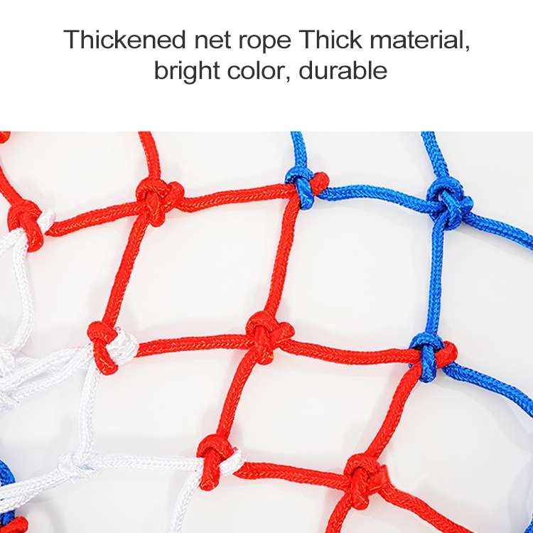 Regular Edition Polyester Rope Basketball Frame Net (White Red Blue), Regular Edition