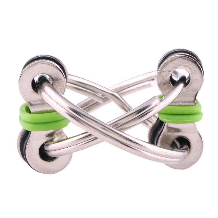 4pcs Key Ring Tri-Spinner Anti Anxiety EDC Toy for Autism ADHD