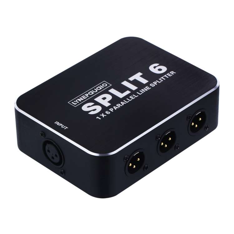 B866 1 XLR Split Horizontal Parallel Distributor, 1 Input and 6 Output