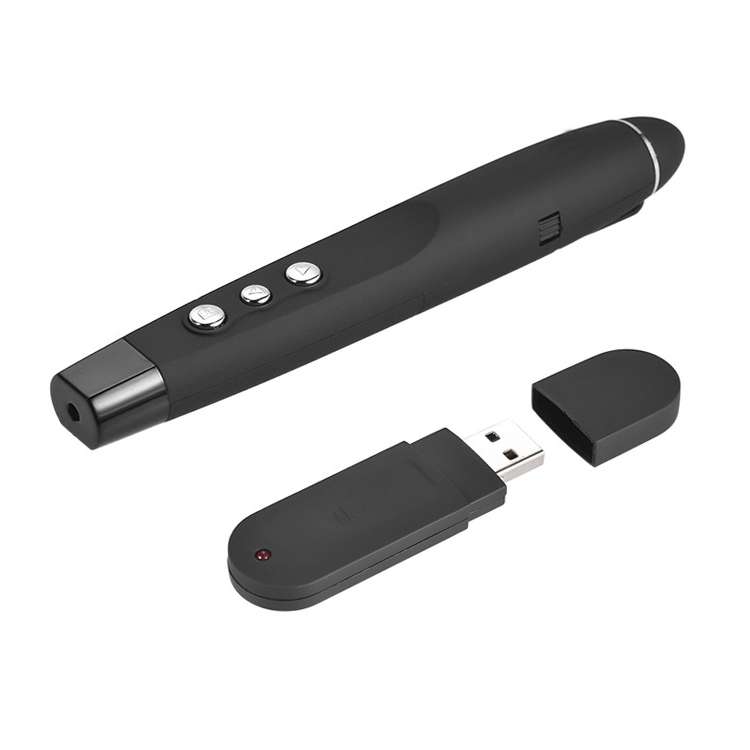 2.4GHz Wireless Laser PowerPoint Page Turning Pen Multimedia Wireless Presentation Projection Pen...