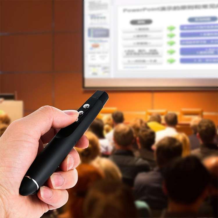 2.4GHz Wireless Laser PowerPoint Page Turning Pen Multimedia Wireless Presentation Projection Pen...