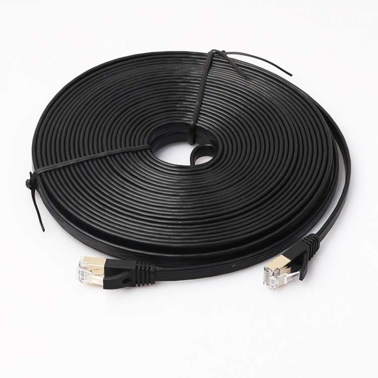 15m CAT7 10 Gigabit Ethernet Ultra Flat Patch Cable for Modem Router LAN Network - Built with Shi...
