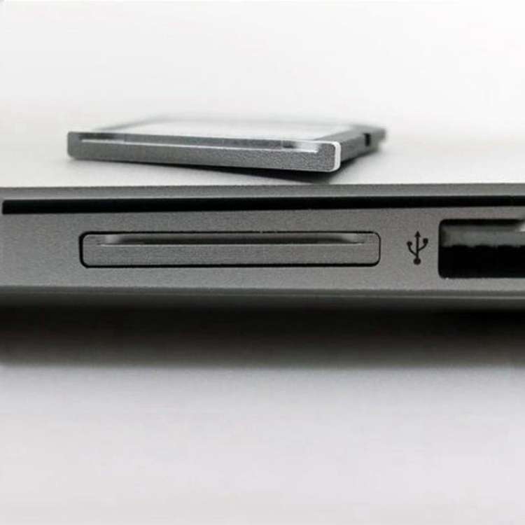 BASEQI Hidden Aluminum Alloy SD Card Case for Lenovo Flex4-14 Laptop