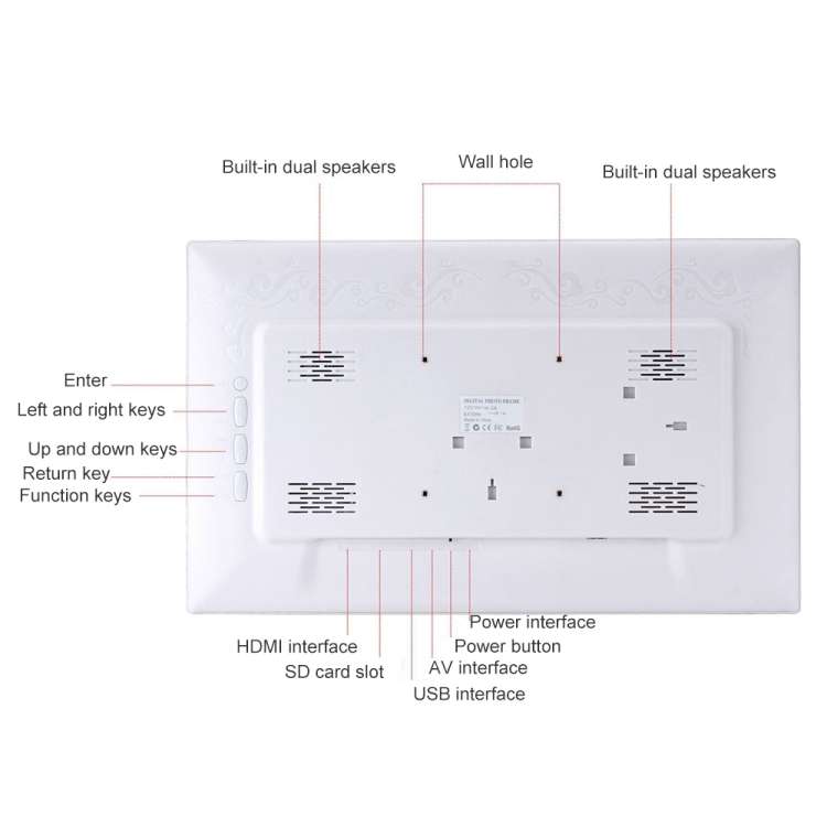 18.5 inch  Wall Hanging Advertising Machine, Shopping Mall Electronic Display Stand Advertising M...