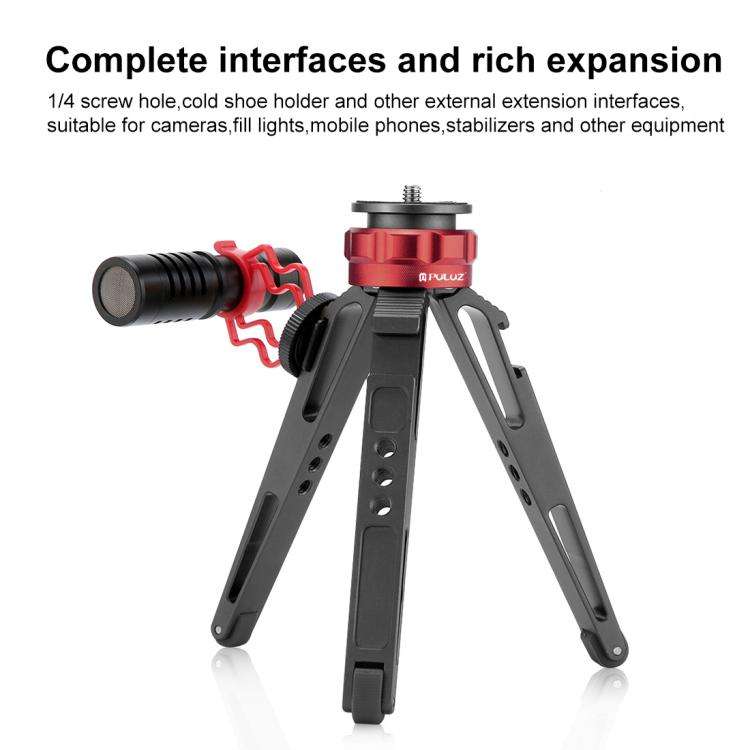 PULUZ Desktop Vlogging Live Tripod Holder with Cold Shoe Bases for DSLR &amp; Digital Cameras, Ad...