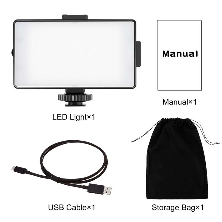 PULUZ 104 LED 3200K / 5600K Dimmable Video Light on-Camera Photography Lighting Fill Light for Ca...