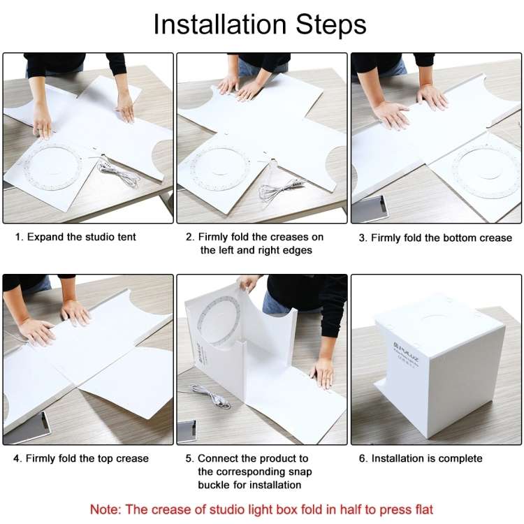 PULUZ 23cm Ring LED Panel Folding Portable Light Photo Lighting Studio Shooting Tent Box Kit with...