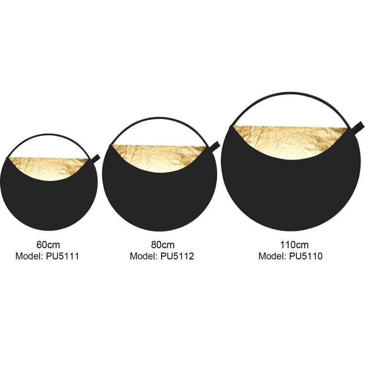 PULUZ 110cm 5 in 1 (Silver / Translucent / Gold / White / Black) Folding Photo Studio Reflector B...