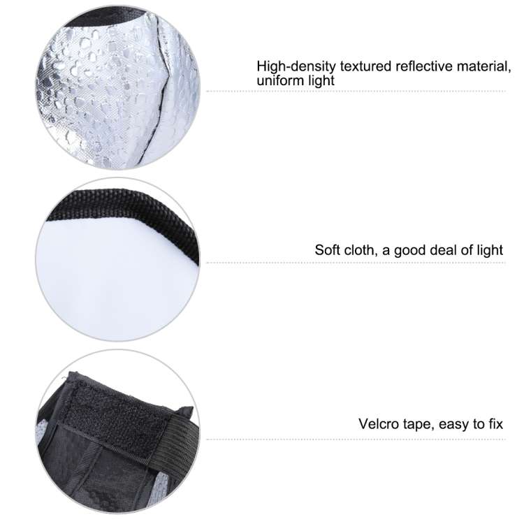 PULUZ 20cm Octangle Style Foldable Soft Flash Light Diffuser Softbox