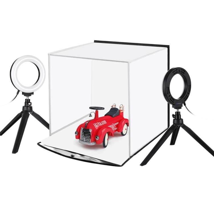 PULUZ 30cm Folding Portable Ring Light Photo Lighting Studio Shooting Tent Box Kit with 6 Colors ...