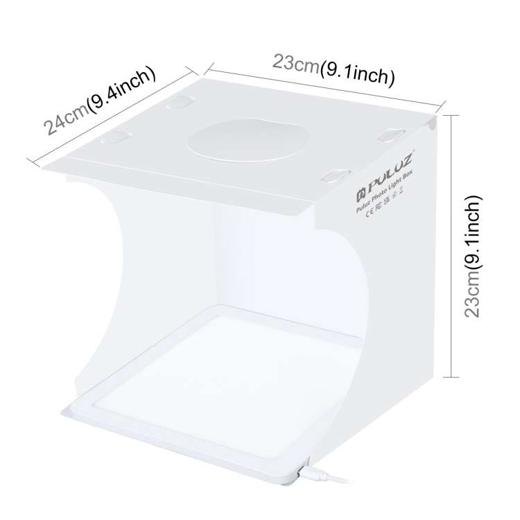 PULUZ Mini LED Photography Shadowless Light Lamp Panel Pad + Studio Shooting Tent Box, Acrylic Ma...