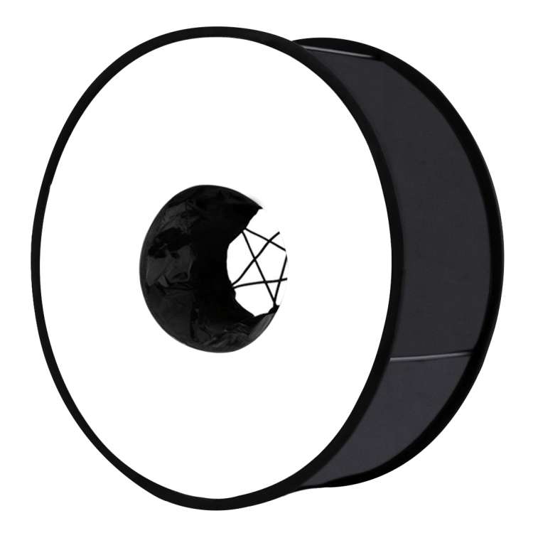 PULUZ 45cm Round Style Macro and Portrait Softbox SpeedLite Flash Light Foldable Diffuser