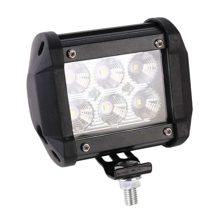 18W  6 LED White Light Floodlight Engineering Lamp / Waterproof IP67 SUVs Light, DC 10-30V, 6 LED...