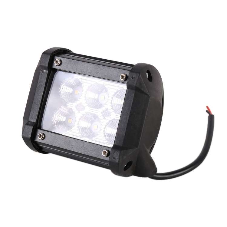 18W  6 LED White Light Floodlight Engineering Lamp / Waterproof IP67 SUVs Light, DC 10-30V, 6 LED...