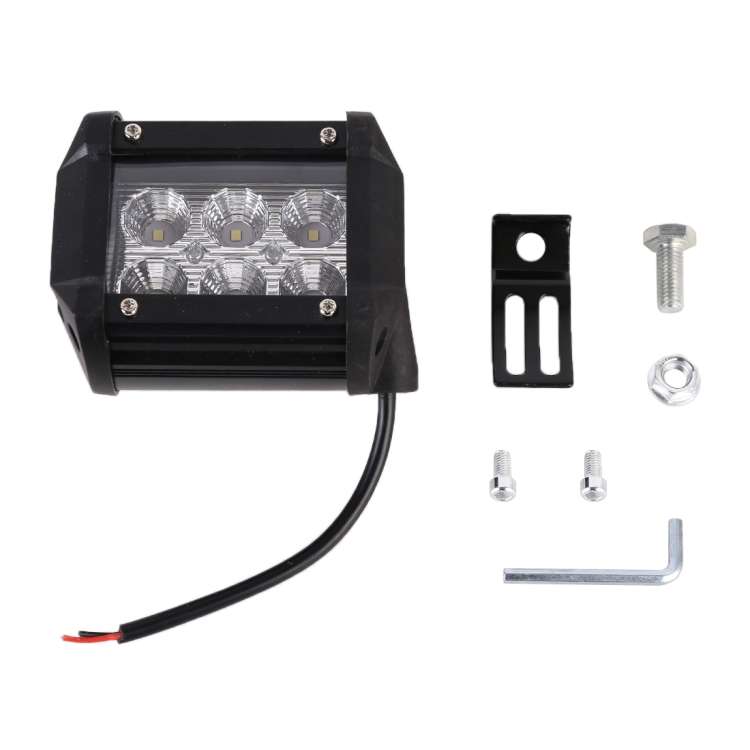 18W  6 LED White Light Floodlight Engineering Lamp / Waterproof IP67 SUVs Light, DC 10-30V, 6 LED...