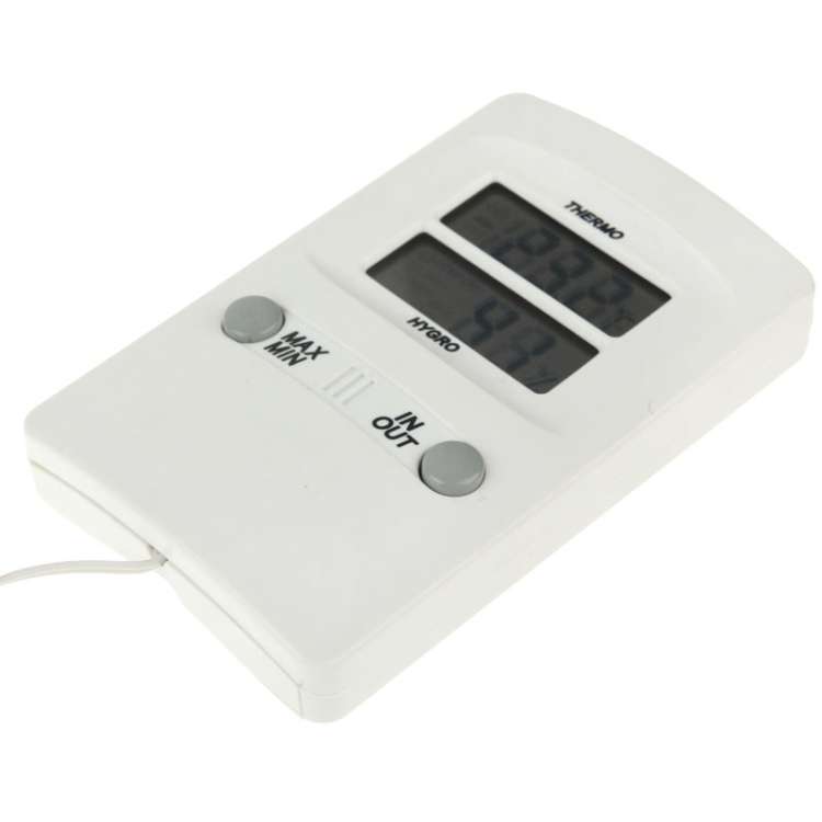 TH02 Digital LCD Indoor Outdoor Sensor Probe Weather Humidity Hygrometer Thermometer