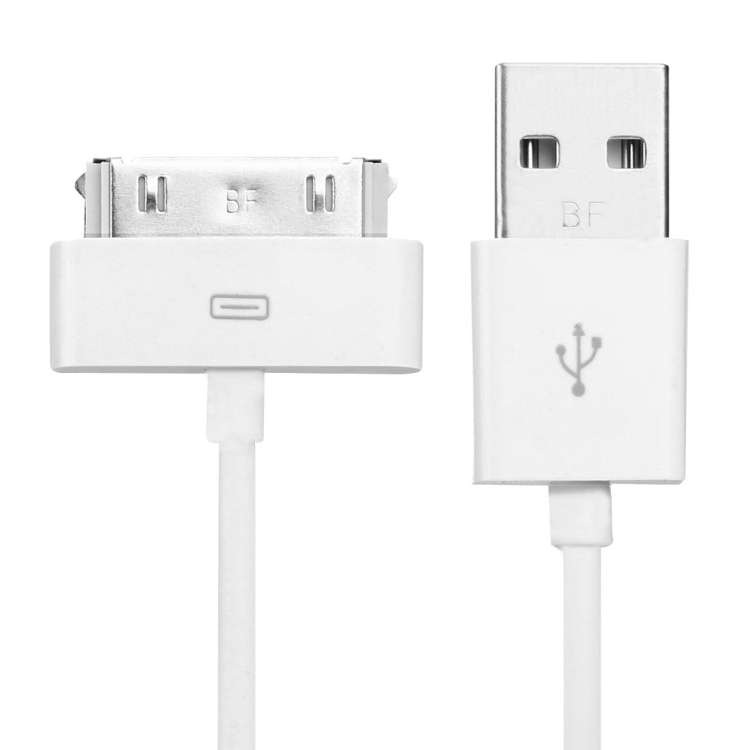 USB Cable for iPhone 4 &amp; 4S, iPhone 3GS/3G, iPad 2, iPod Touch, Length: 1m (With Packing)