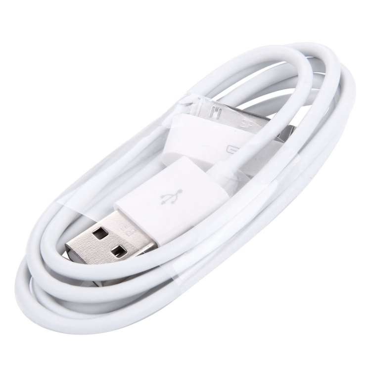 USB Cable for iPhone 4 &amp; 4S, iPhone 3GS/3G, iPad 2, iPod Touch, Length: 1m (With Packing)