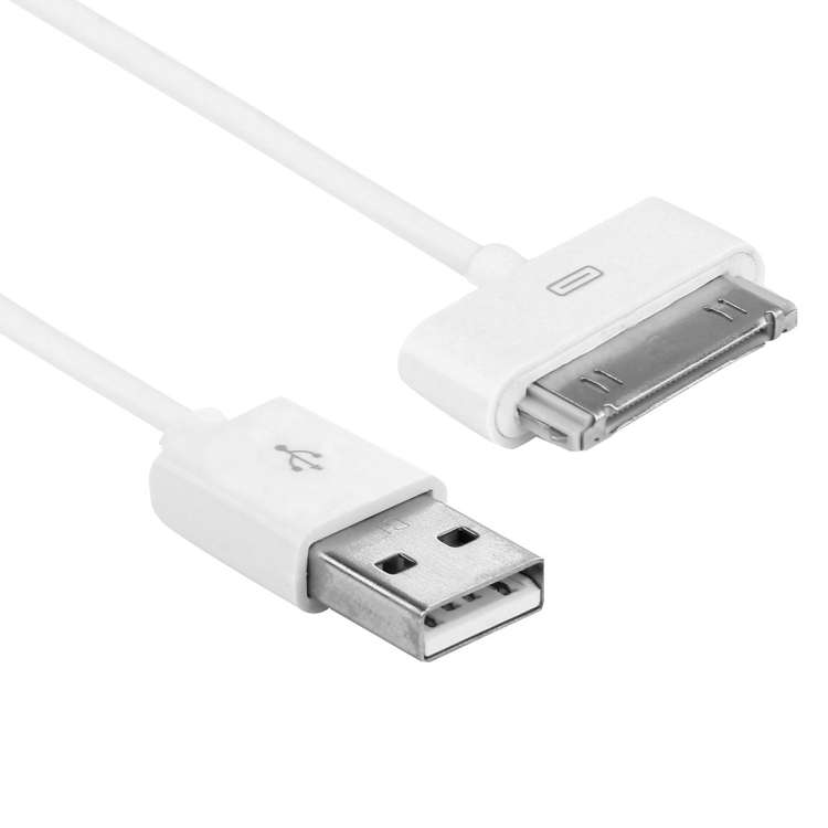 USB Cable for iPhone 4 &amp; 4S, iPhone 3GS/3G, iPad 2, iPod Touch, Length: 1m (With Packing)