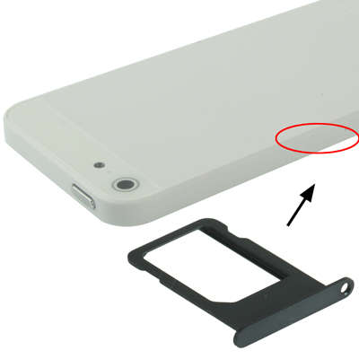 Original Sim Card Tray Holder for iPhone 5, For iPhone 5 (Single)